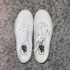 Vans white shoes